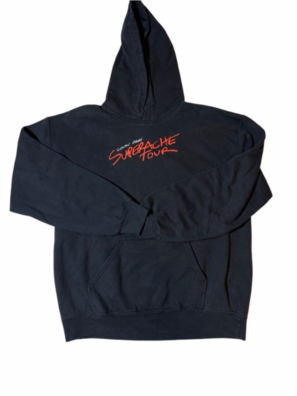 Conan Gray Superache Tour Hoodie Black Graphic Merch 2022 M